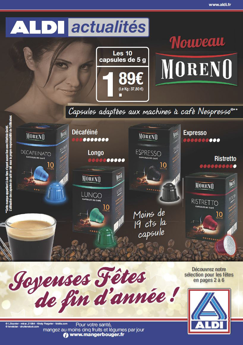 Opdatering Forkorte fordom Dosettes Nespresso compatibles : Aldi casse les prix - Olivier Dauvers