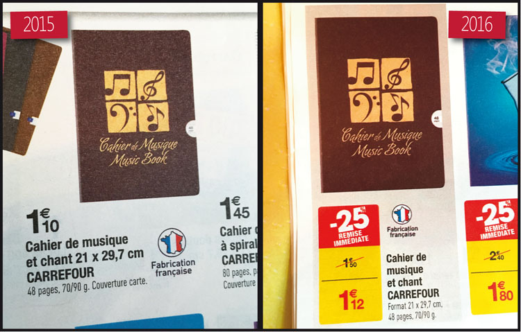 Promo 2 rubans de correction pastel chez Carrefour Market