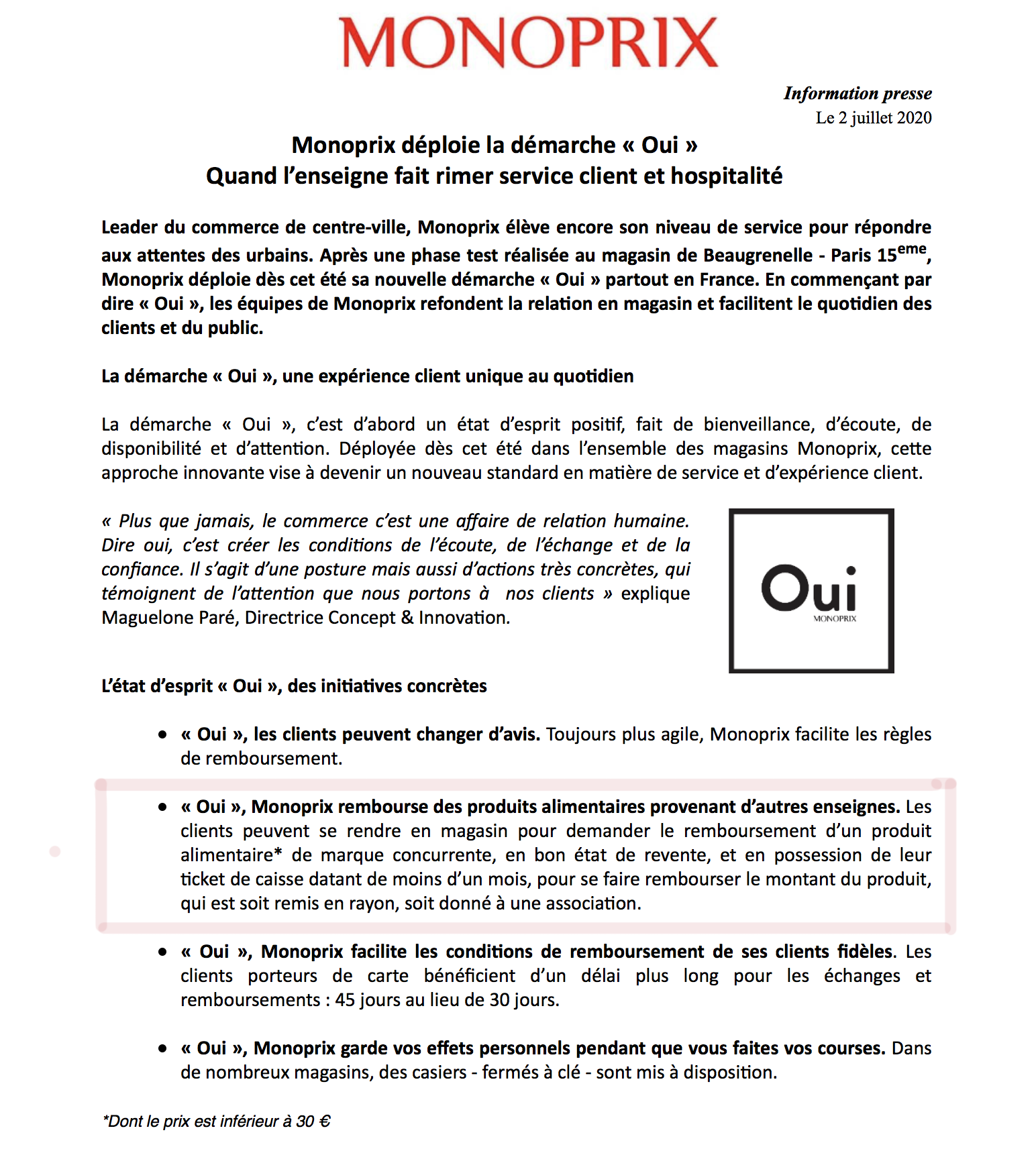 Monoprix dit oui à tout ou presque ! - Olivier Dauvers