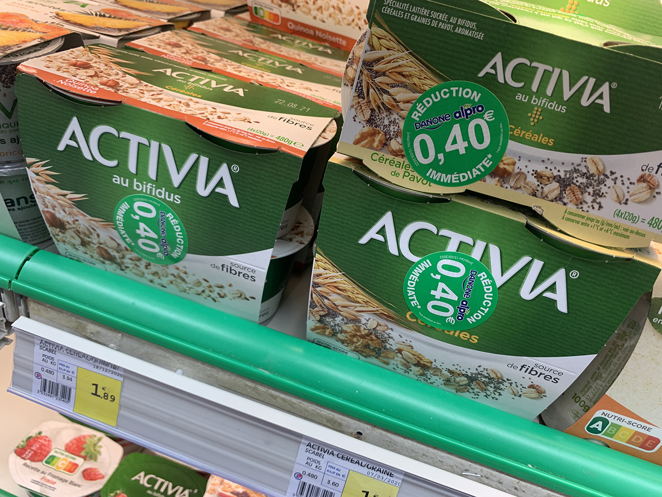 Bons de réduction gratuits Activia – Activia Nature, fruits