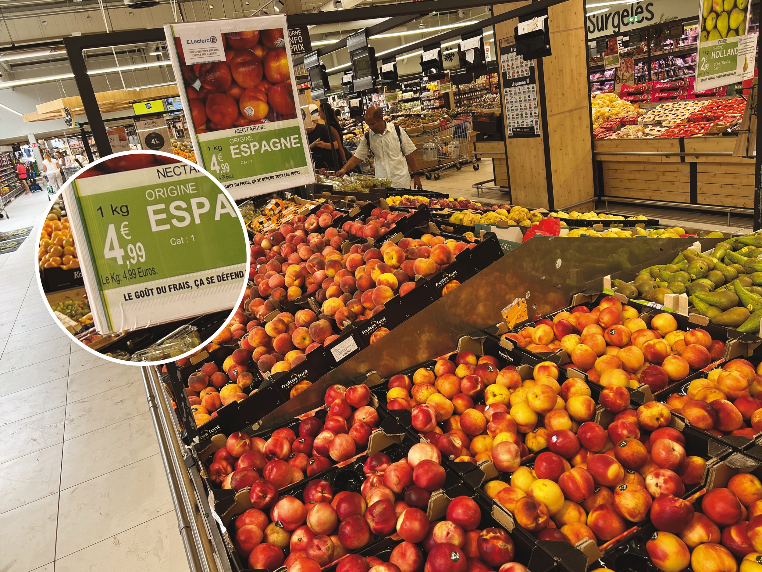 Contrôle de la qualité des fruits et légumes frais