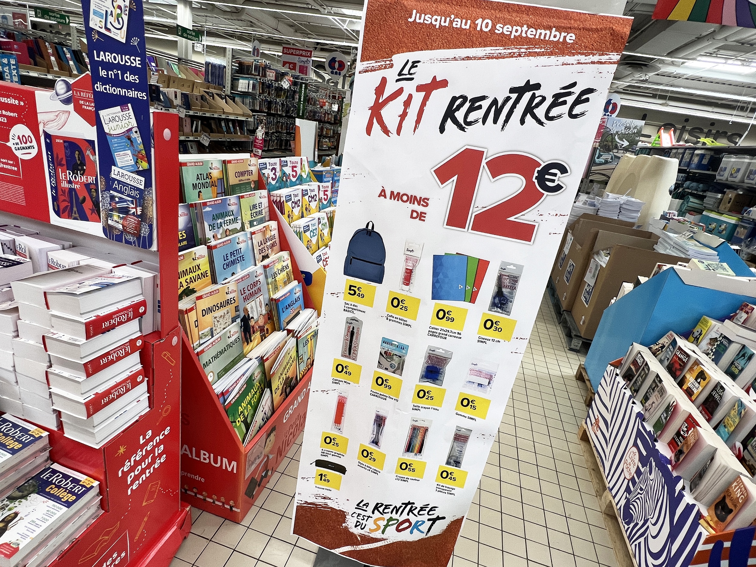 Colle en bâton blanche x6 UHU : le lot de 6 à Prix Carrefour