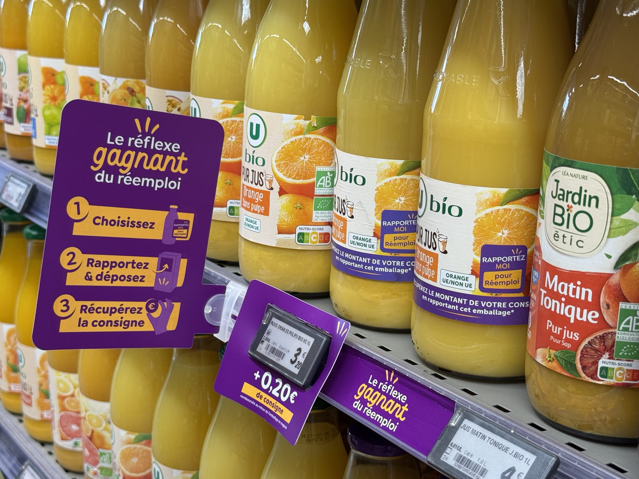 Consigne : U coiffe Carrefour au poteau