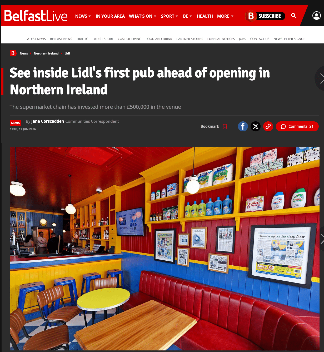 Le premier pub Lidl a ouvert ses portes !