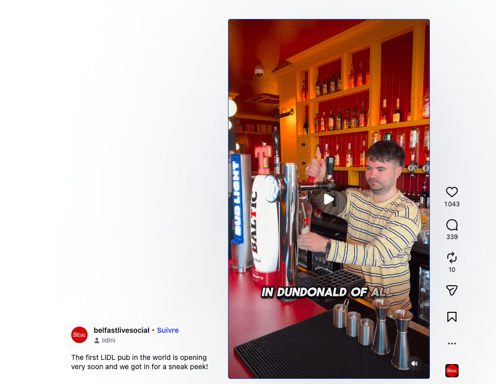 Le premier pub Lidl a ouvert ses portes !